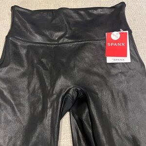 Spanx Petite Small Faux Leather Leggings